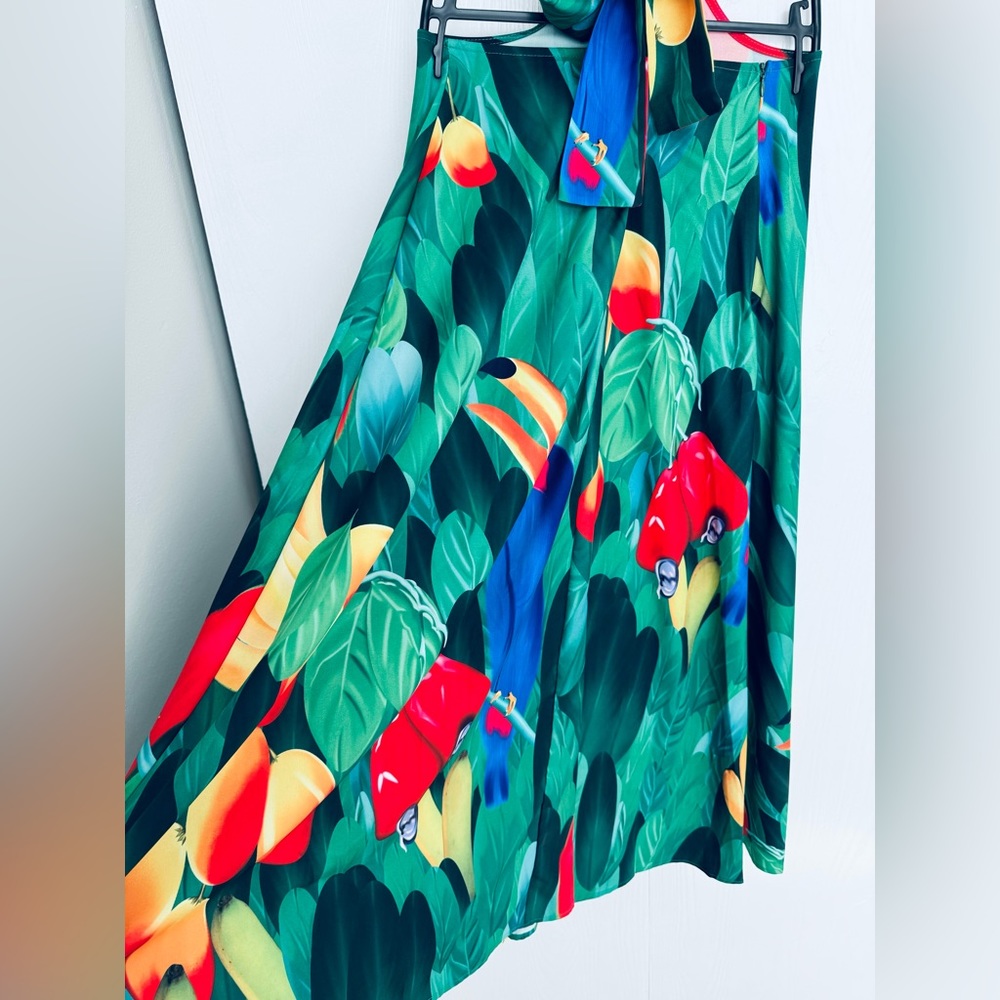 ‼️Final price list will remove down afternoon bikini Cover Up halter Dress - Picture 12 of 16